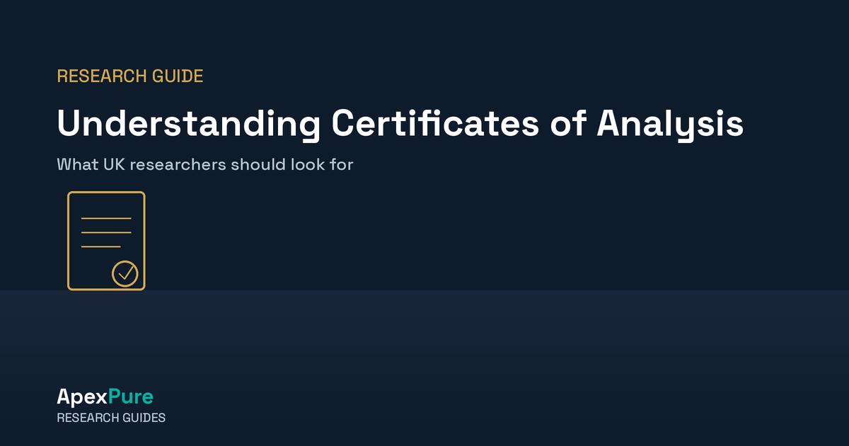 Understanding Certificates of Analysis: What UK Researchers Should Look For